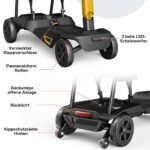 MediHoist Elektromobil (Seniorenmobil) klappbar, Doppelakku, 40 km, 17 kg, Schwarz, YL-985S - Image 5