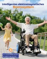 HOMYKING Elektrorollstuhl faltbar & leicht, bis 25 km Reichweite, für Senioren & Erwachsene - Image 5