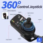 ZENBON ZBLY680XIN Carbon Elektrorollstuhl faltbar, 16,7 kg, 400W bürstenlos, 24V/12Ah Lithium, bis 25 km, bis 150 kg, 6 km/h, Rot‑Carbon - Image 6