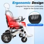 Tripaide Elektrorollstuhl teilbar & faltbar, 13 kg, bis 48 km, 2 Akkus, Sitzbreite 52 cm, bis 150 kg, LED‑Leuchte, inkl. Abdeckung - Image 4