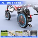 ZENBON ZBLY680XIN Carbon Elektrorollstuhl faltbar, 16,7 kg, 400W bürstenlos, 24V/12Ah Lithium, bis 25 km, bis 150 kg, 6 km/h, Rot‑Carbon - Image 4