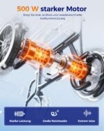 HOMYKING Elektrorollstuhl faltbar & leicht, bis 25 km Reichweite, für Senioren & Erwachsene - Image 8