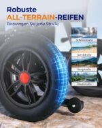 HOMYKING Elektrorollstuhl faltbar & leicht, bis 25 km Reichweite, für Senioren & Erwachsene - Image 4