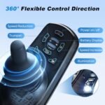 Tripaide Elektrorollstuhl teilbar & faltbar, 13 kg, bis 48 km, 2 Akkus, Sitzbreite 52 cm, bis 150 kg, LED‑Leuchte, inkl. Abdeckung - Image 2