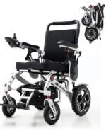 ByteTecpeak D10 Elektrischer Rollstuhl – Leicht, faltbar & bis 150 kg belastbar, 12Ah Akku, Ideal für Mobilität im Alltag & Reisen