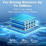 Tripaide Elektrorollstuhl teilbar & faltbar, 13 kg, bis 48 km, 2 Akkus, Sitzbreite 52 cm, bis 150 kg, LED‑Leuchte, inkl. Abdeckung - Image 7