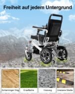 ByteTecpeak D10 Elektrischer Rollstuhl – Leicht, faltbar & bis 150 kg belastbar, 12Ah Akku, Ideal für Mobilität im Alltag & Reisen - Image 2