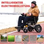 ZENBON ZBLY626 Elektrorollstuhl Auto‑Faltfunktion, 700W, 20Ah Lithium, bis 30 km, bis 6 km/h, Steigung bis 12°, elektromagn. Bremse, Silber/Schwarz - Image 7
