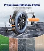 VOCIC V62 Elektrorollstuhl faltbar, Dual‑Akku 2×24V/10Ah, bis 25 km, 500W bürstenlos, 25 kg, Tragkraft bis 136 kg, 3‑Sek.-Faltung, Mondlichtsilber - Image 7