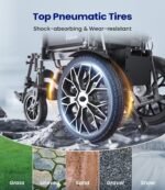 VOCIC V57 Elektrorollstuhl faltbar, Rückenlehne 90–165°, 500W, 24V/20Ah, bis 30 km, bis 150 kg, 6 km/h, Mondlichtgrau - Image 12