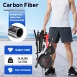 ZENBON ZBLY680XIN Carbon Elektrorollstuhl faltbar, 16,7 kg, 400W bürstenlos, 24V/12Ah Lithium, bis 25 km, bis 150 kg, 6 km/h, Rot‑Carbon - Image 9